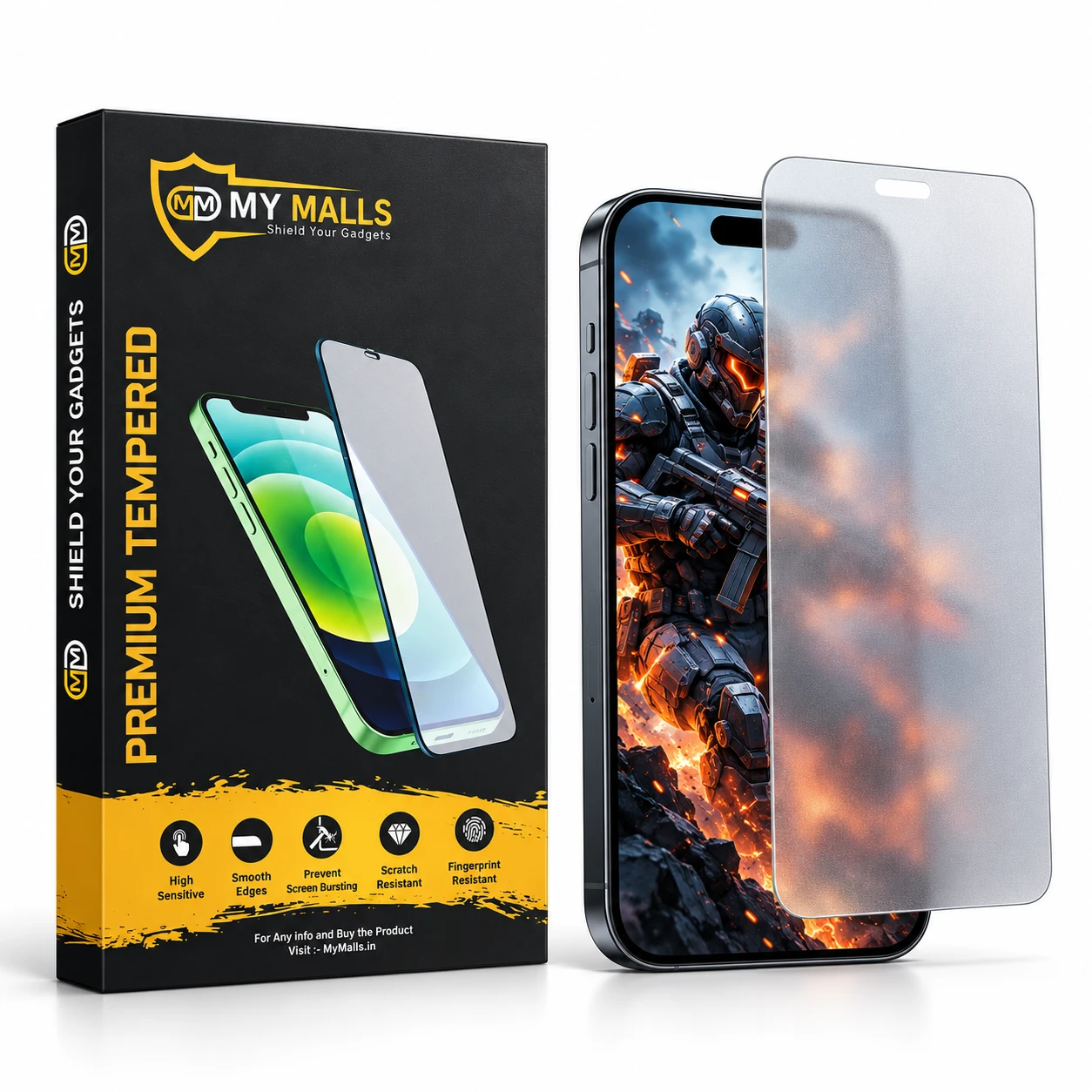 M - GUARD Premium Grade Borderless Gaming Matte Glass For Xiaomi 14