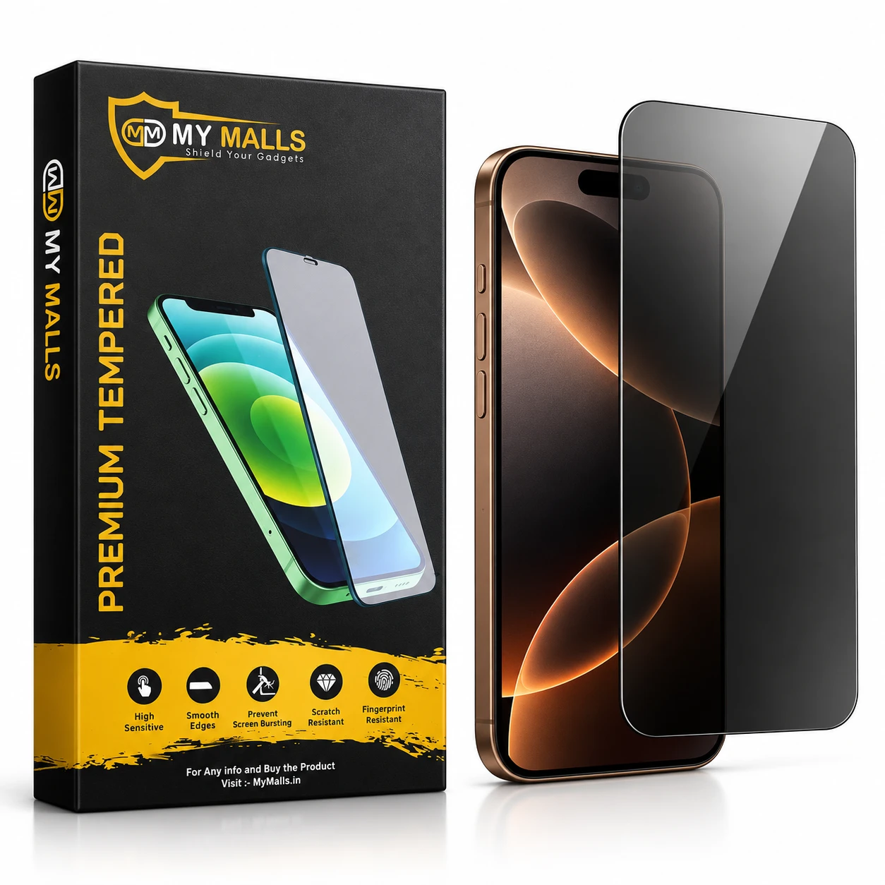 M - GUARD Premium Grade Borderless Privacy Glass For Xiaomi 14