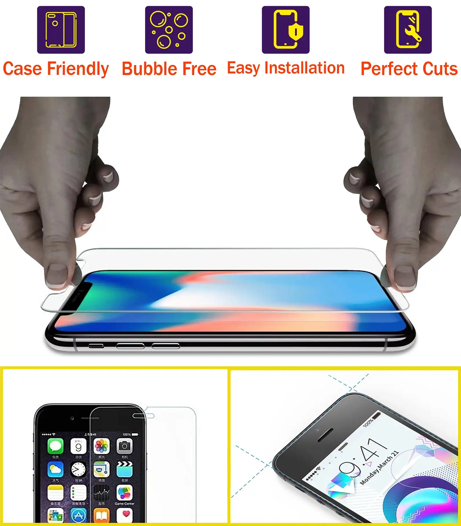 M-GUARD Tempered Glass For iPhone 13 Pro Max