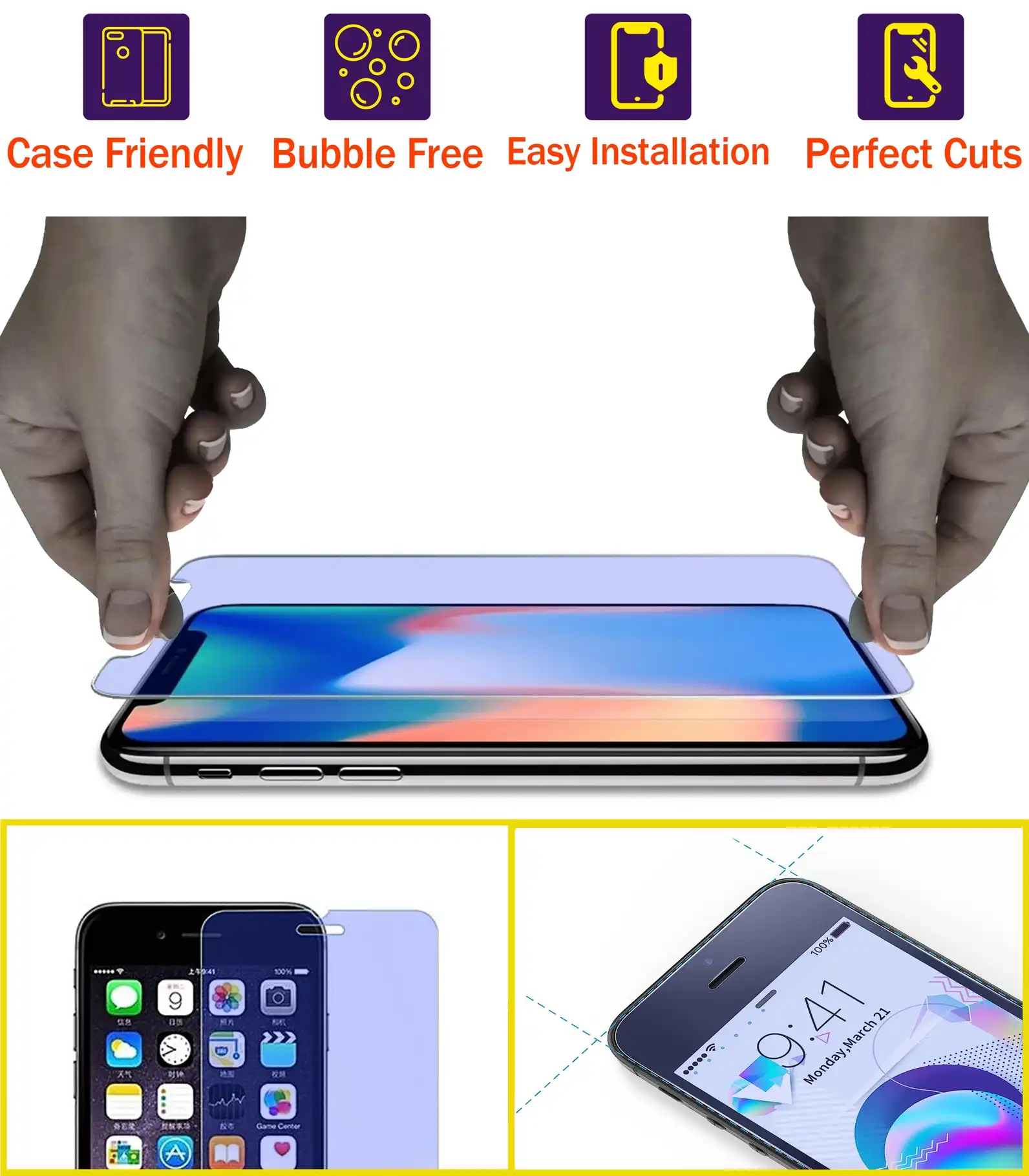 M-GUARD Anti-Blue Tempered Glass For iPhone 12 Mini